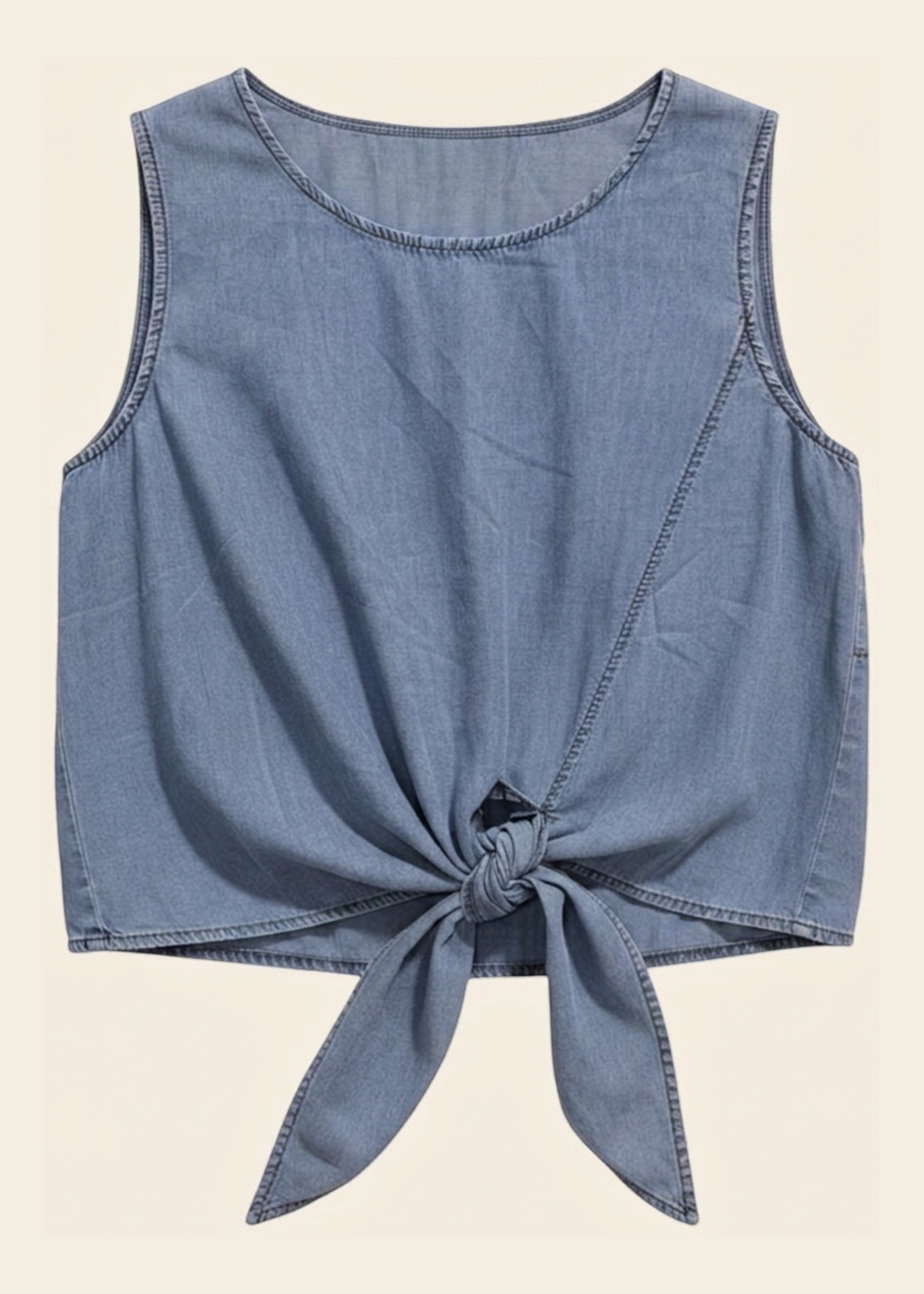 Top denim nudo