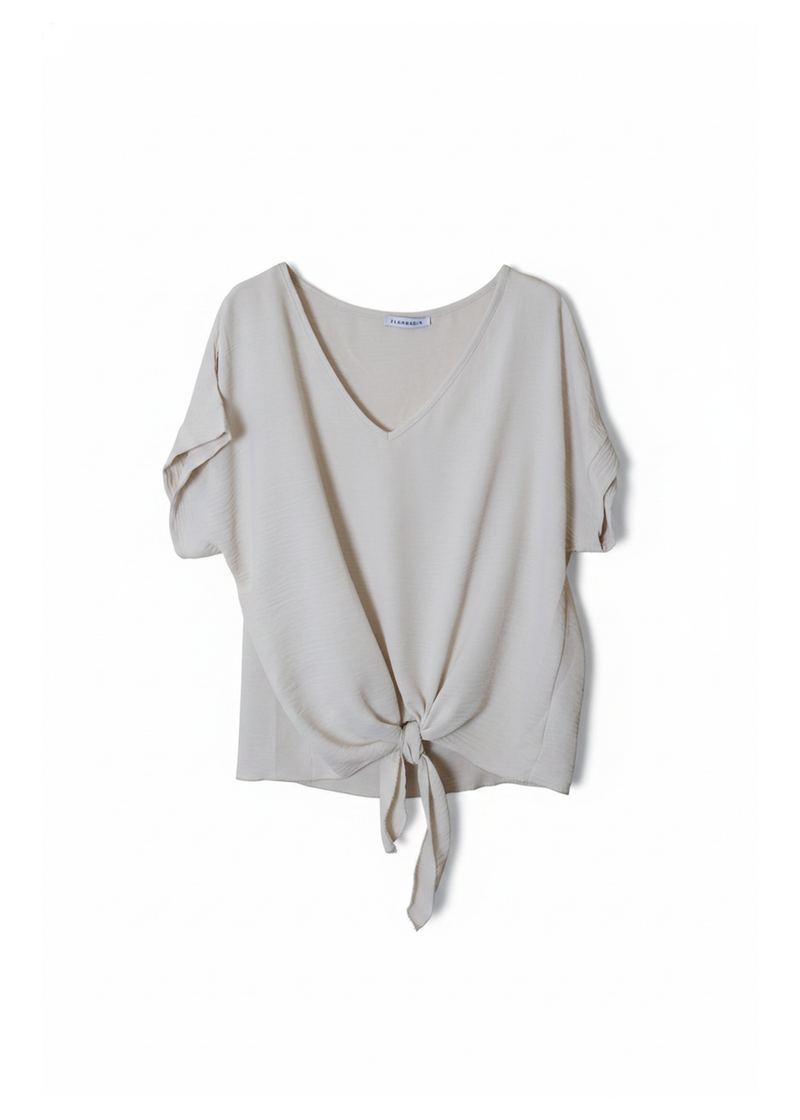 Blusa fluida nudo