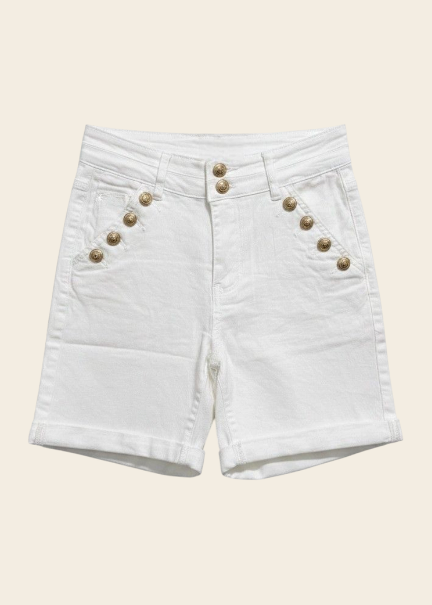 Short denim botones