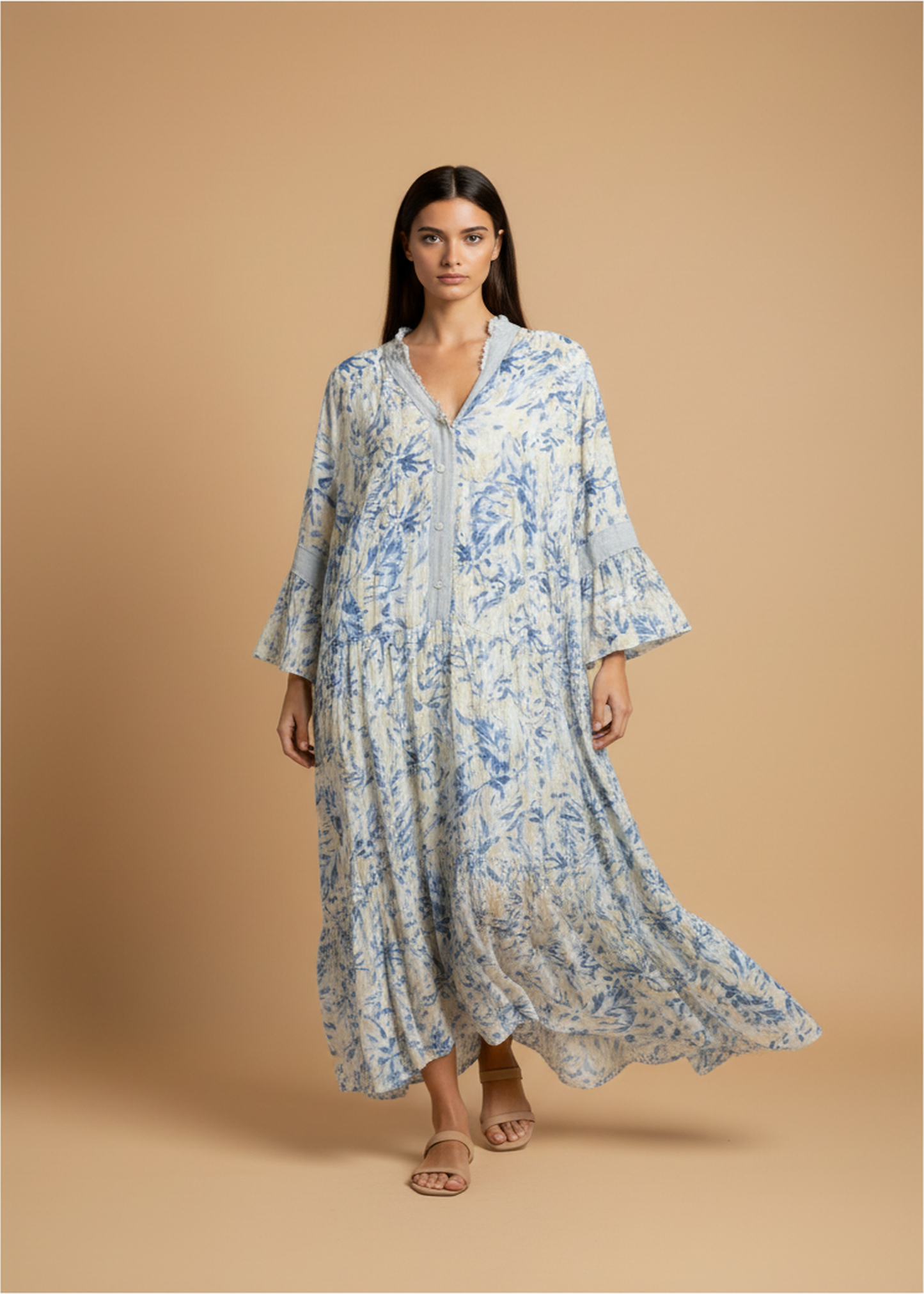 Long printed dress
