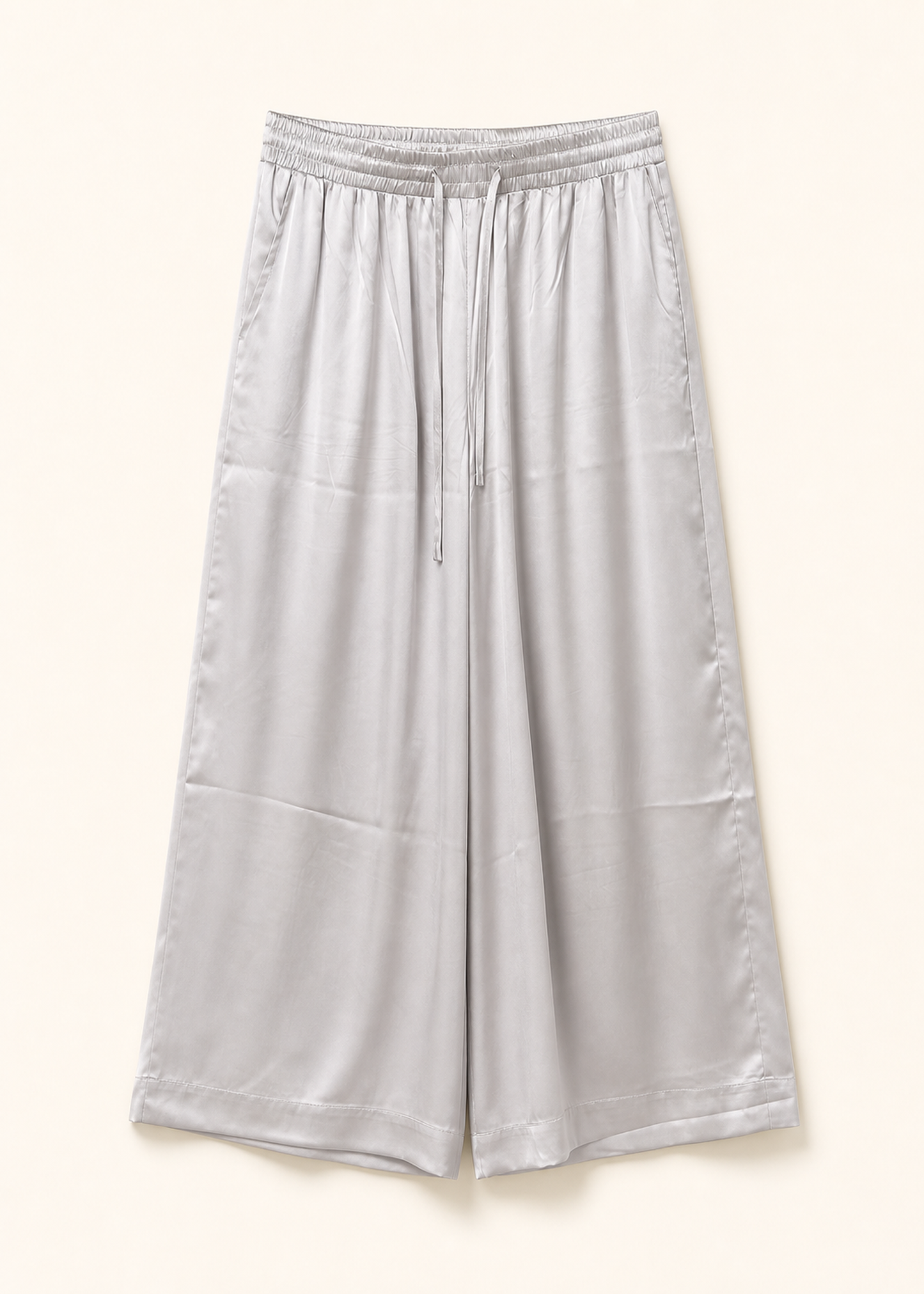 Pantalones satén palazzo