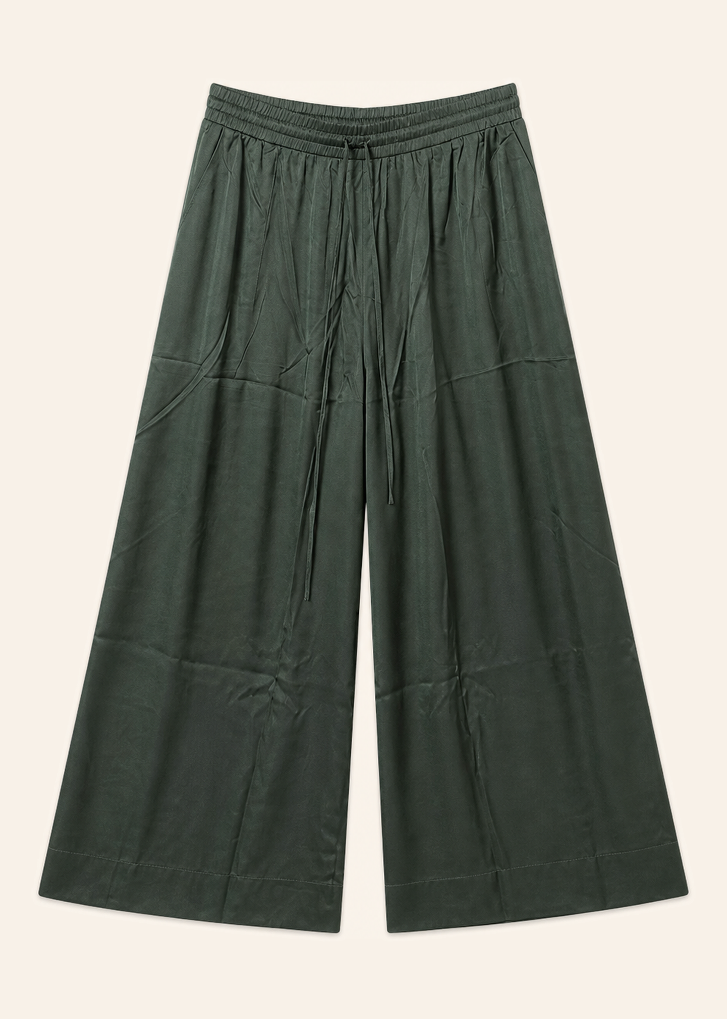 Pantalones satén palazzo