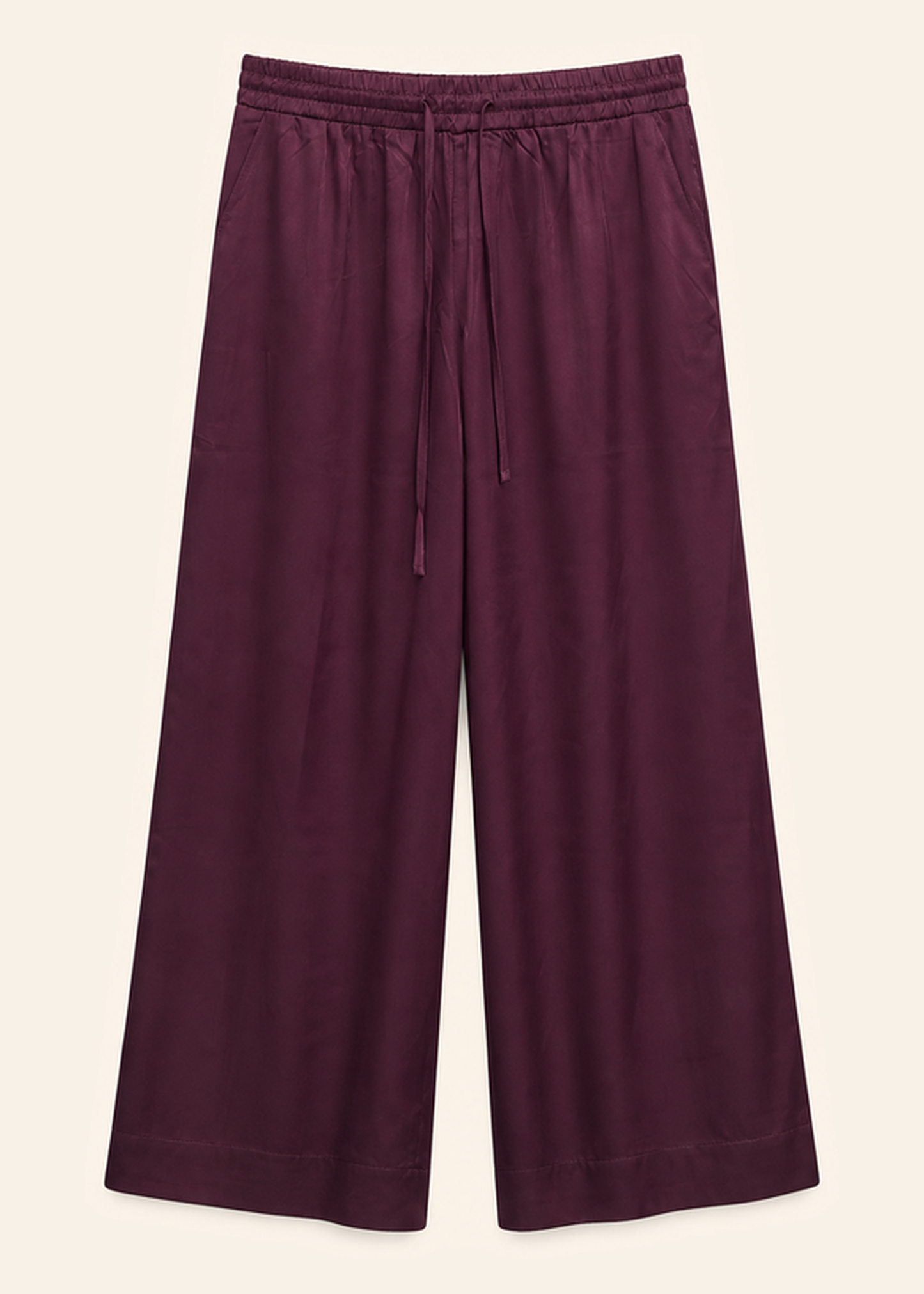 Pantalones satén palazzo