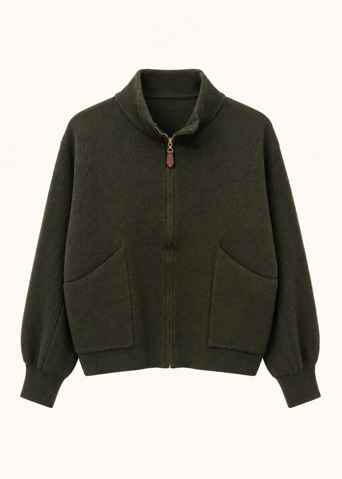 Chaqueta tricot cremallera
