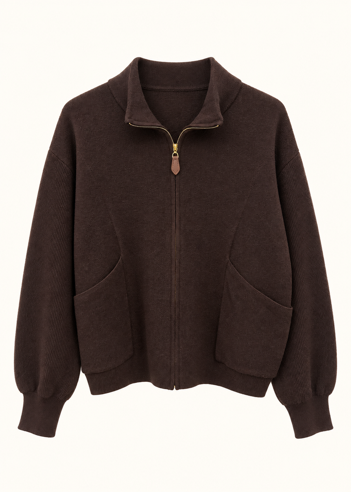 Chaqueta tricot cremallera