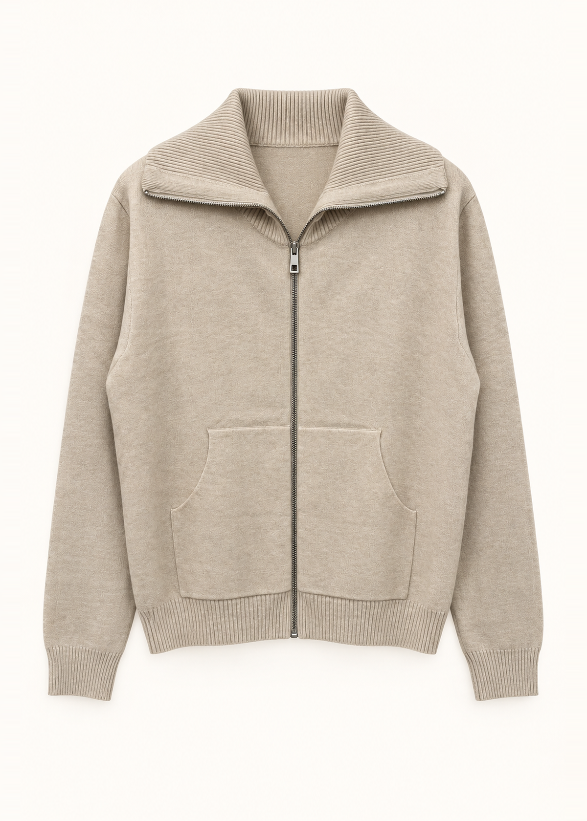 Chaqueta tricot cremallera