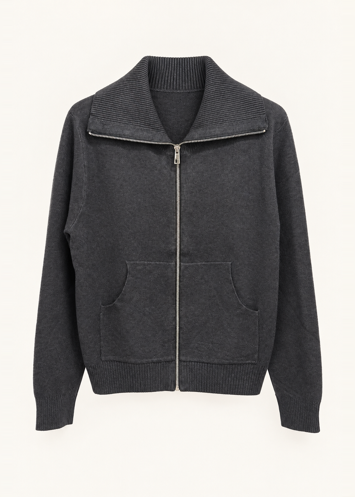 Chaqueta tricot cremallera