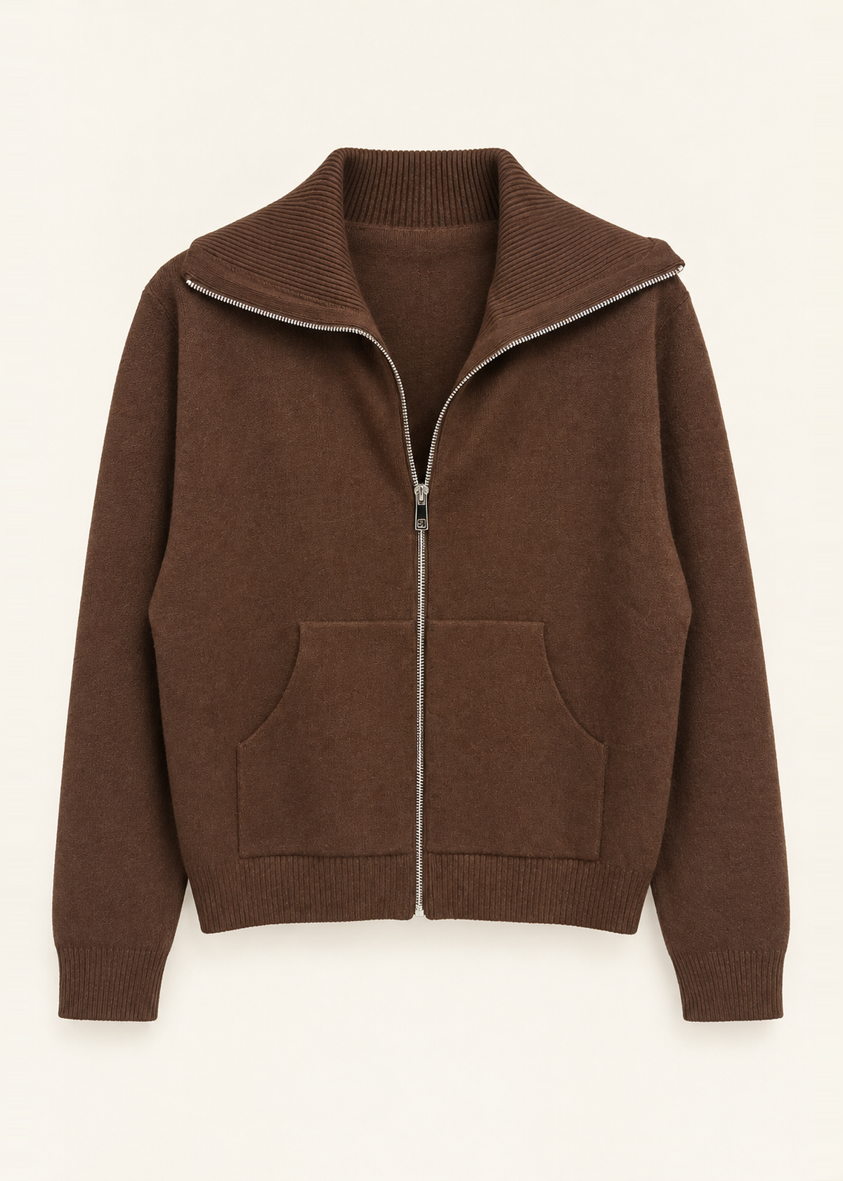 Chaqueta tricot cremallera