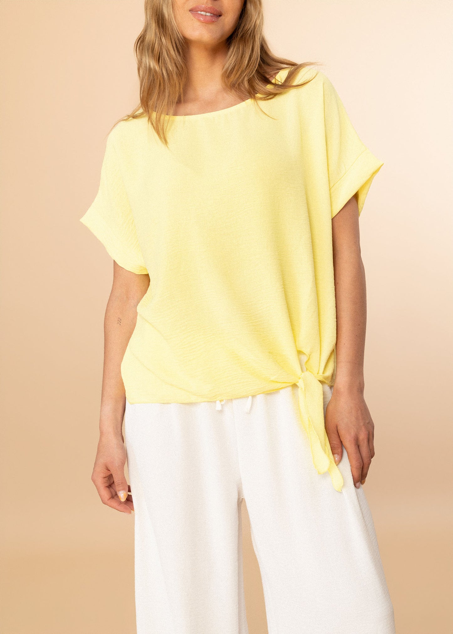 Blusa fluida nudo