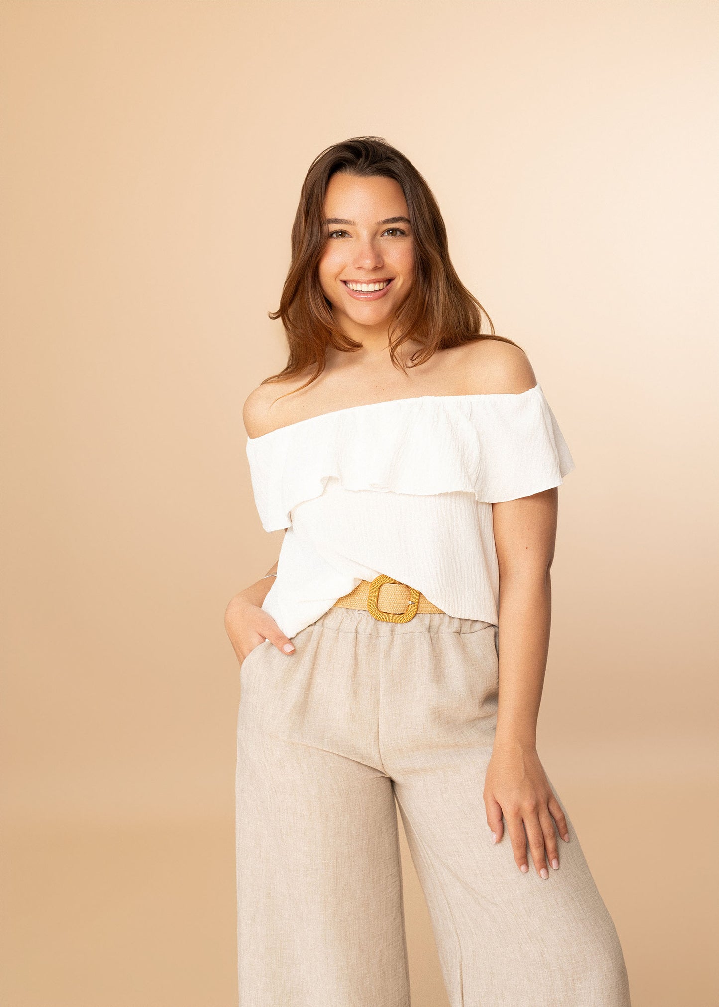Blusa volante fluida