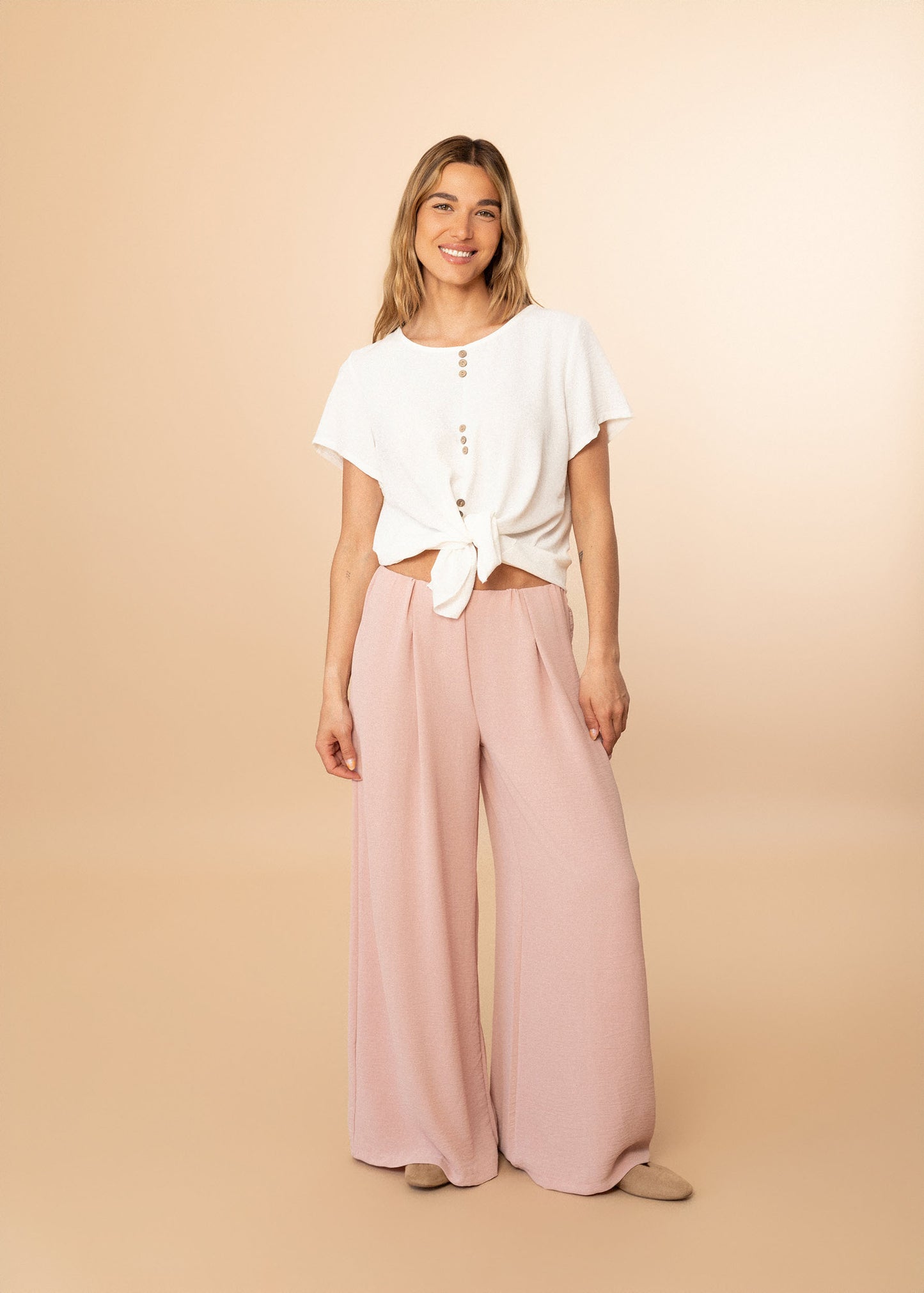Blusa botones fluida