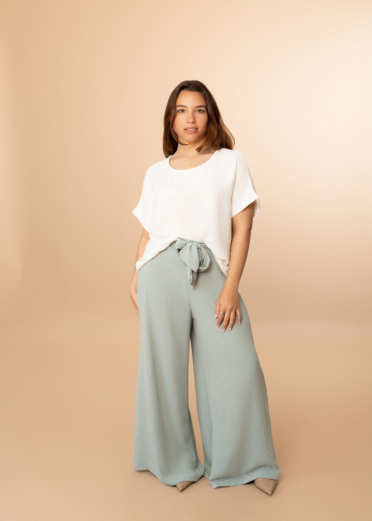 Pantalones fluidos lazo