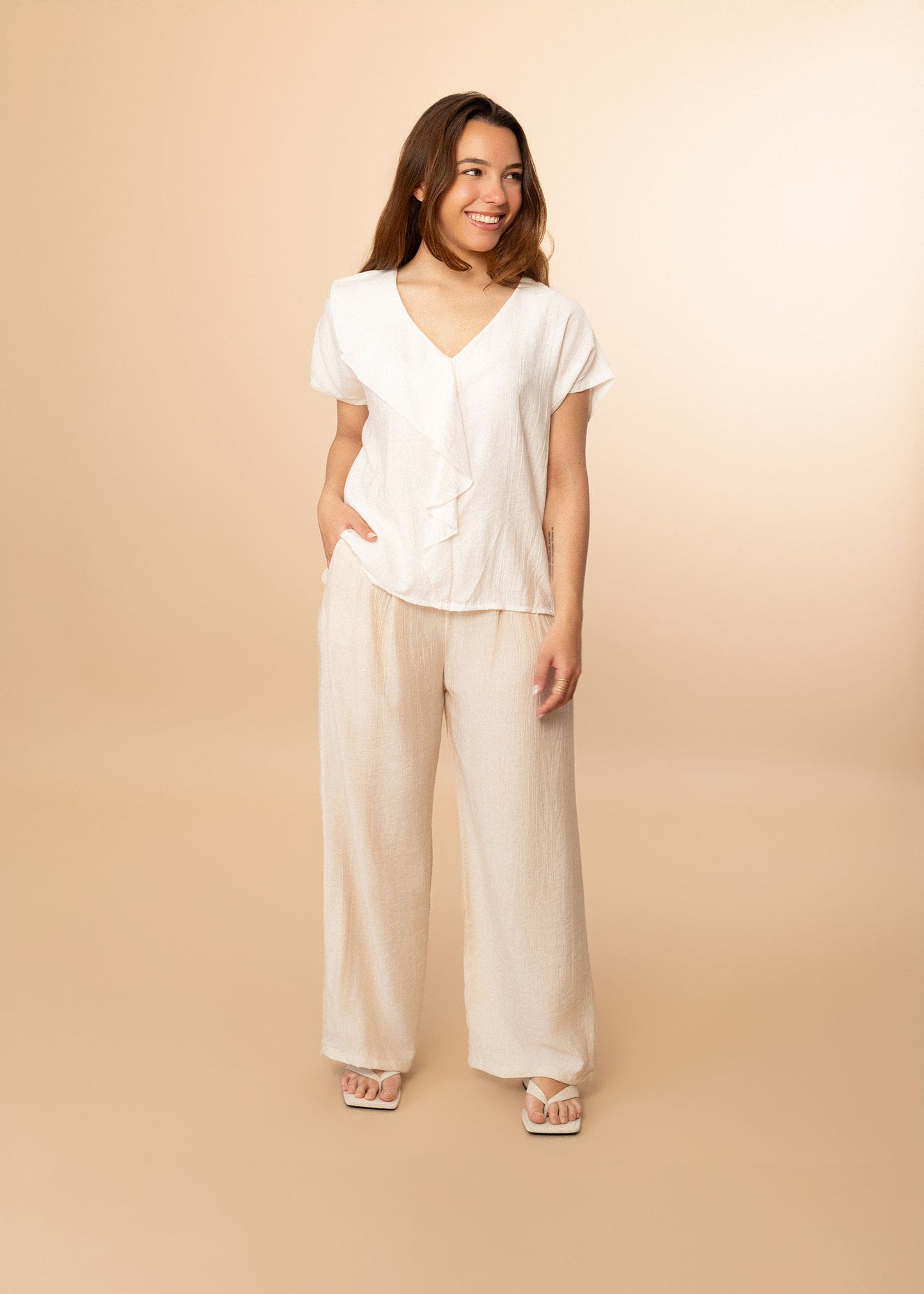 Pantalones Fedra anchos