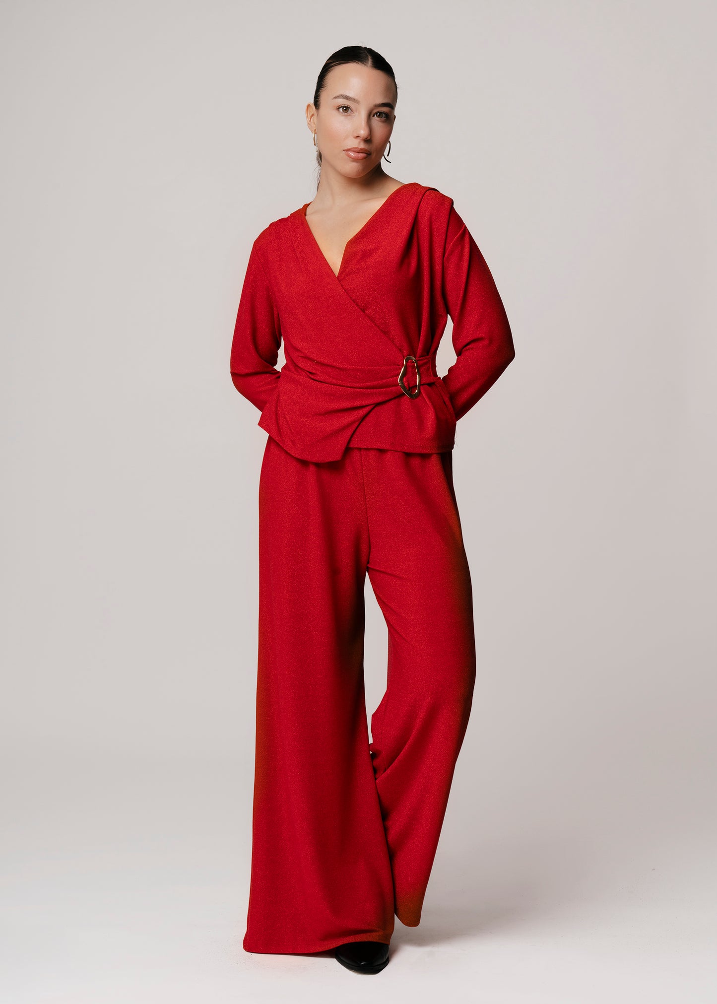 Camiseta lurex hebilla