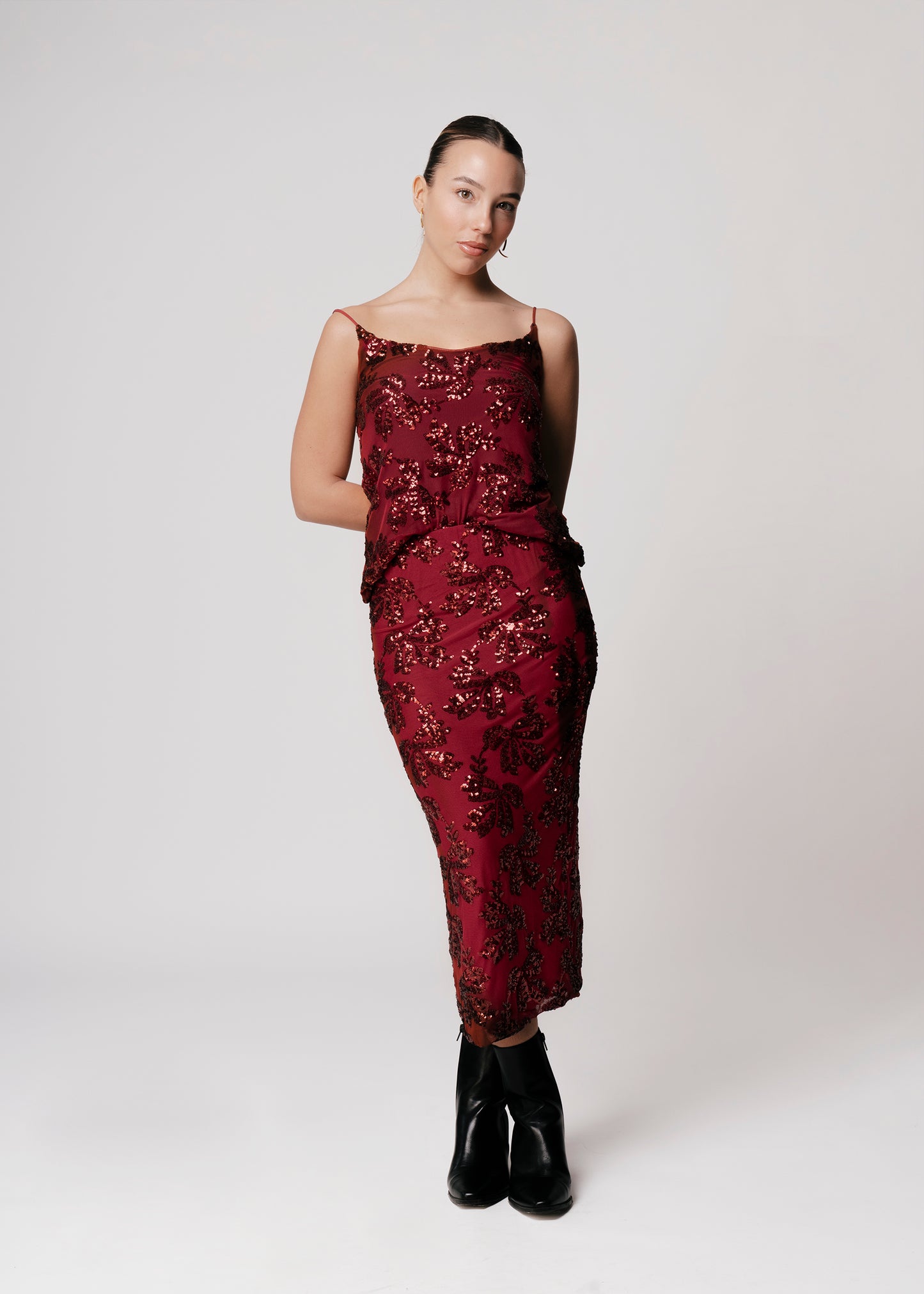 Falda devoré lentejuelas