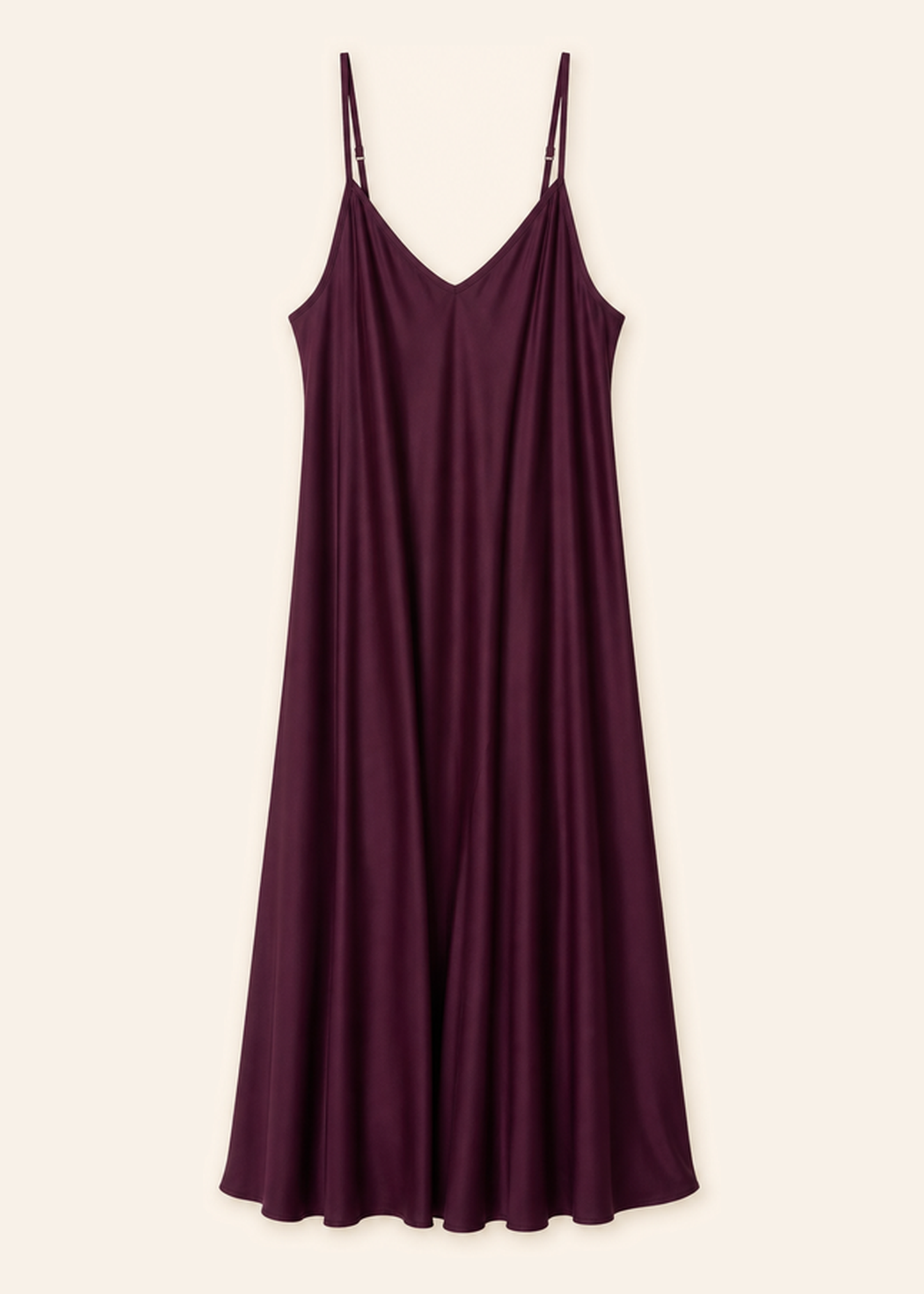Vestido satén largo
