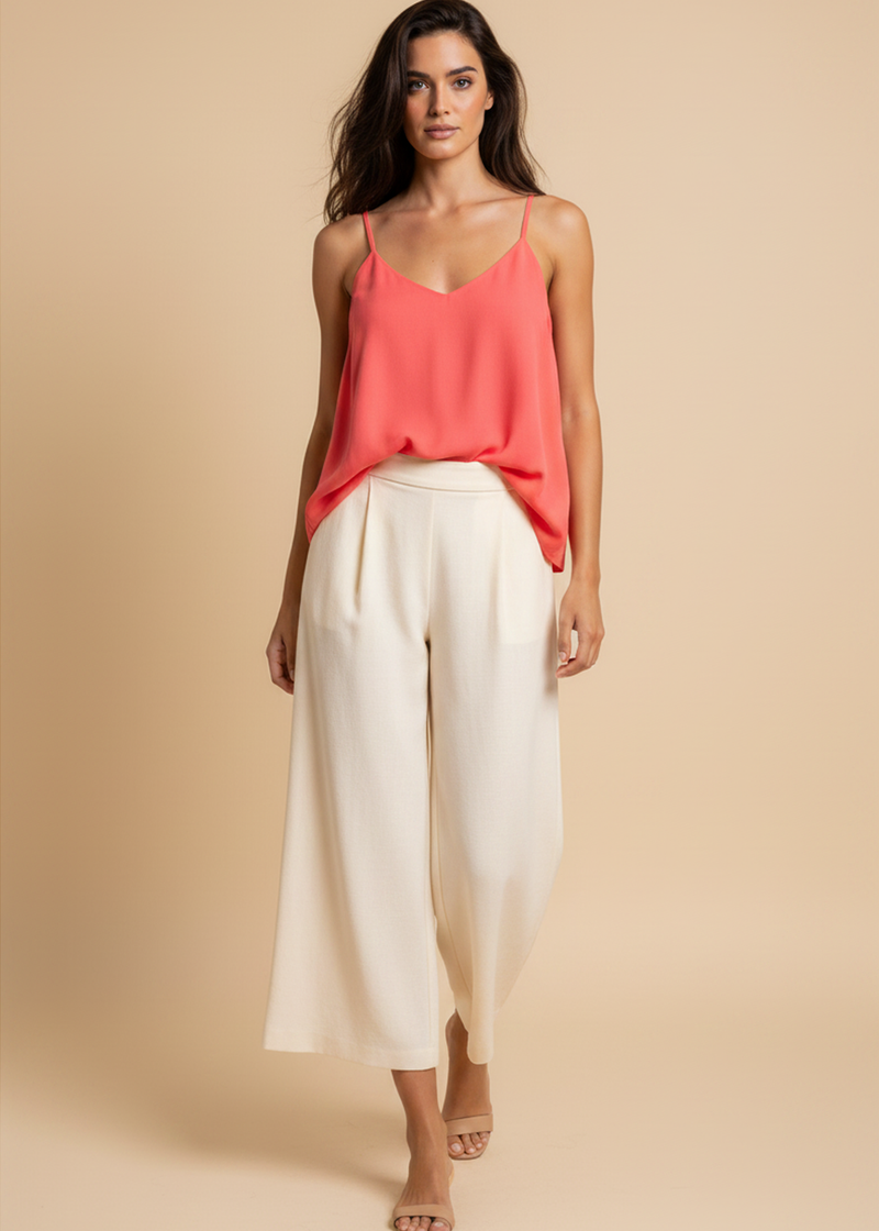 Pantalones anchos fluidos