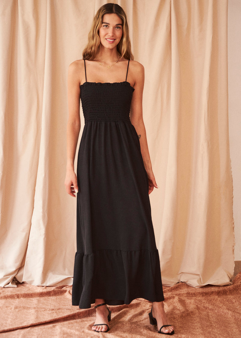 Flowy gathered dress