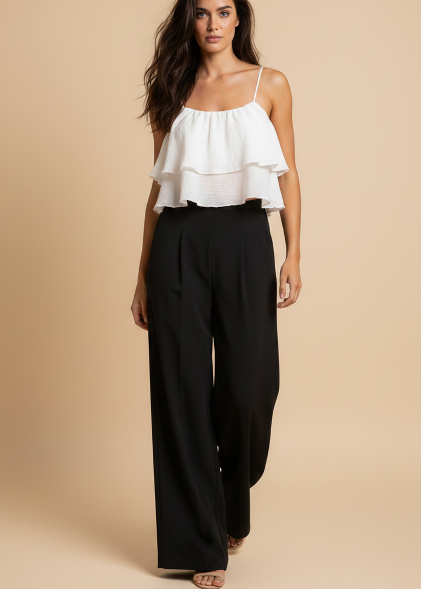 Pantalones fluidos palazzo