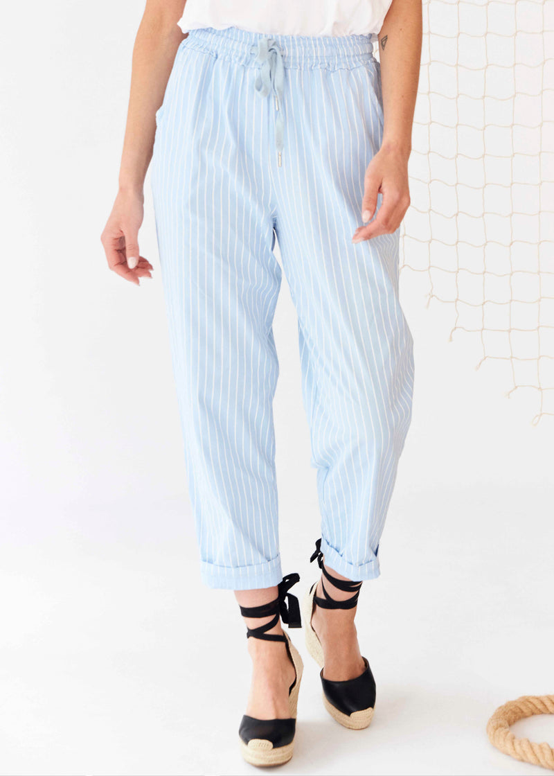 Striped carrot pants