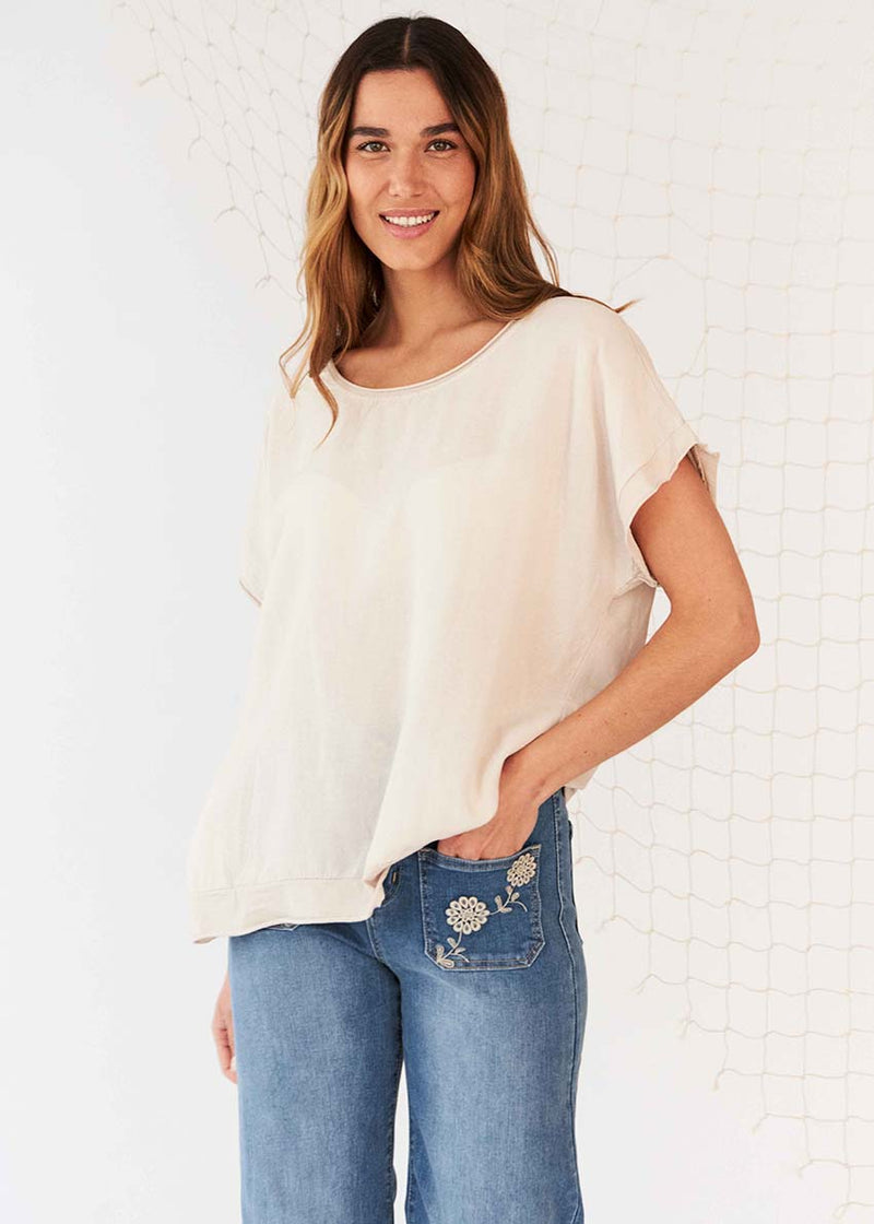 Double texture T-shirt